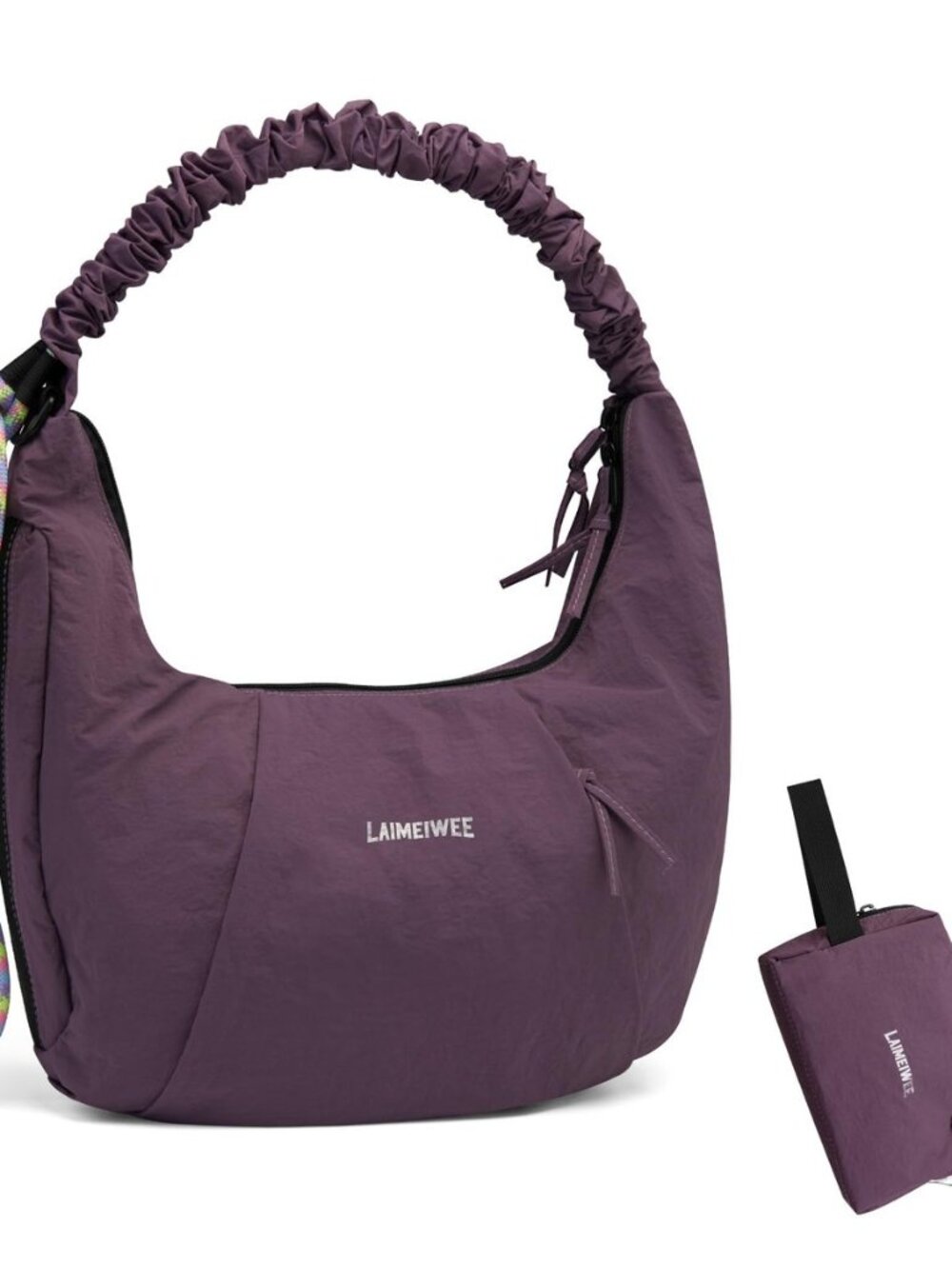 Nylon Crescent Shoulder Bag, Hobo Crossbody Bags for Women Slouchy Handbags